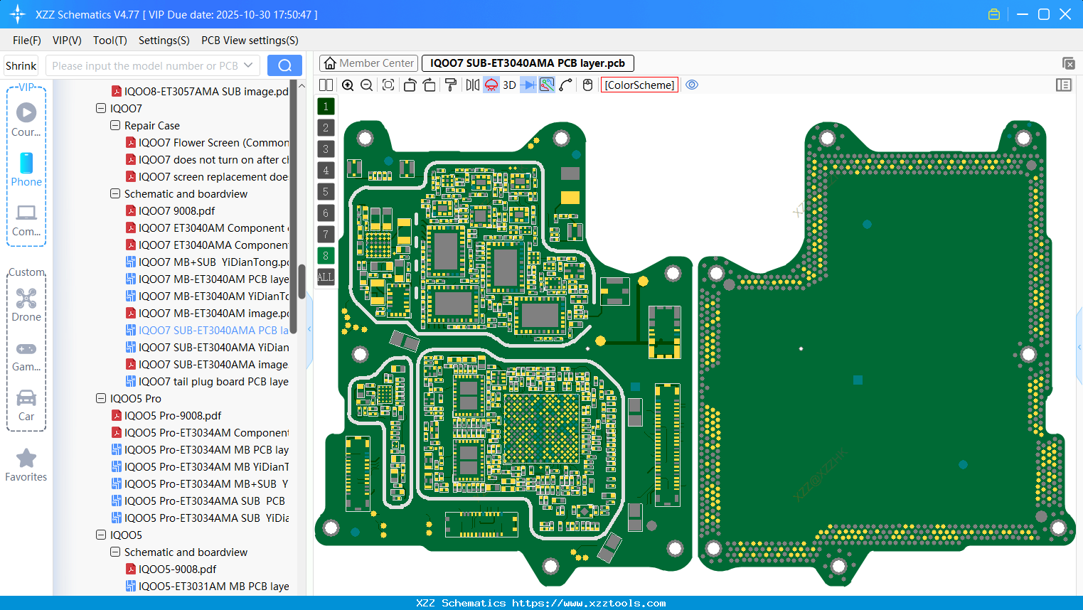VIVO IQOO7 SUB-ET3040AMA PCB Layer